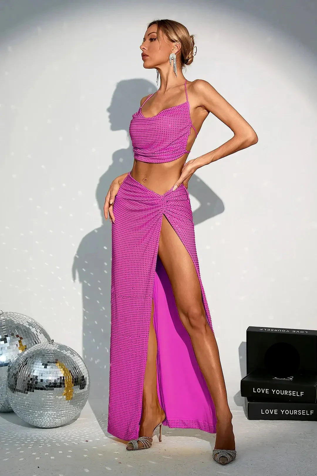 Conjunto strass 2 peças - Glenda