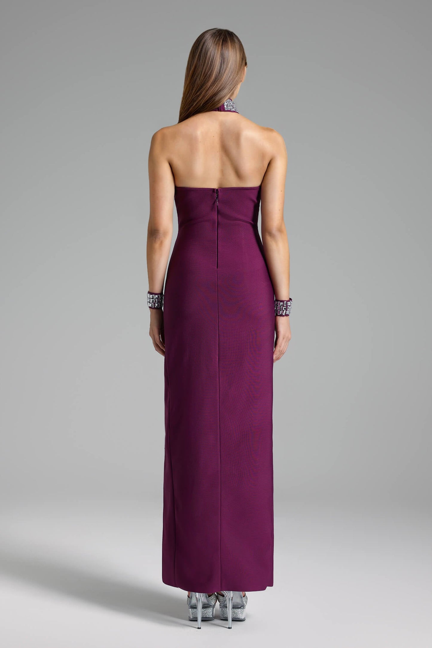 Vestido gargantilha de cristal - Renna