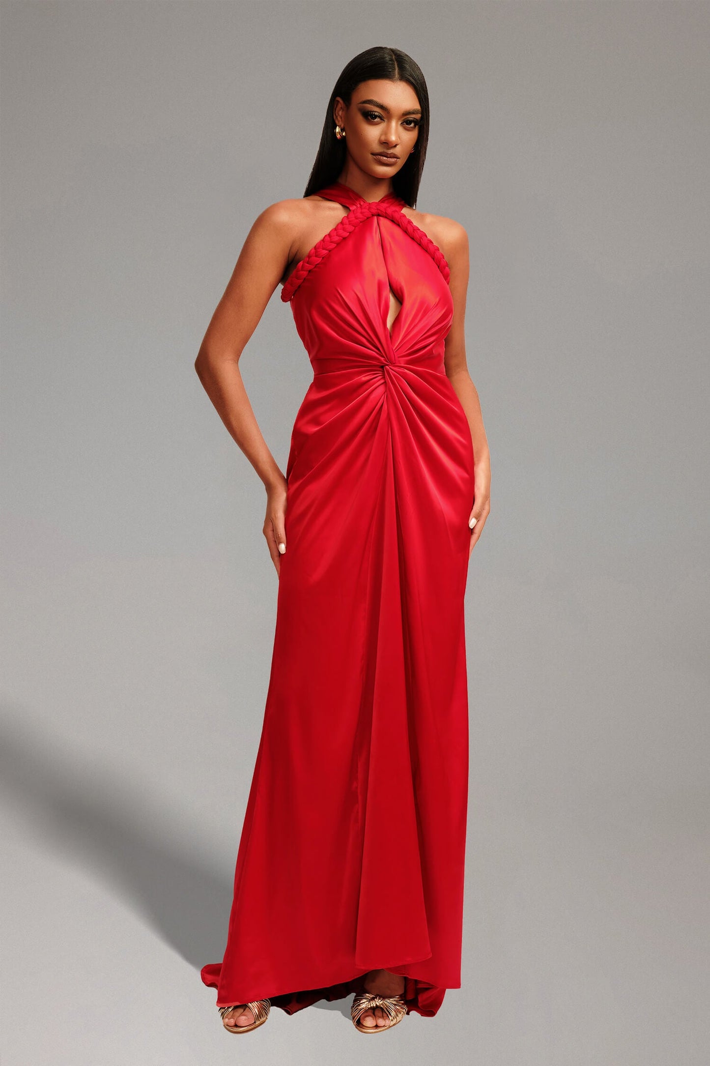 Vestido com decote torcido - Katja