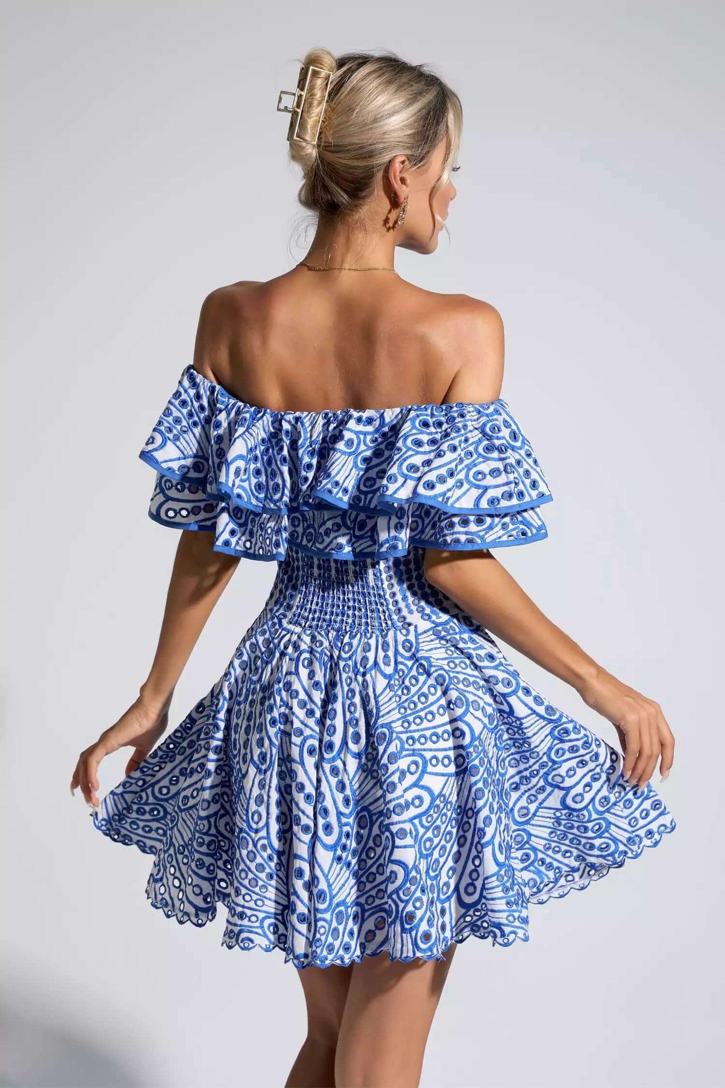 Vestido de lazy babados - Rovenia