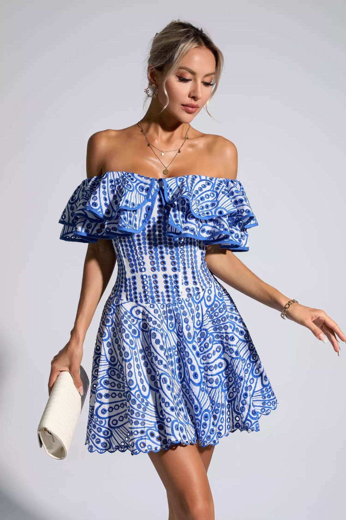 Vestido de lazy babados - Rovenia