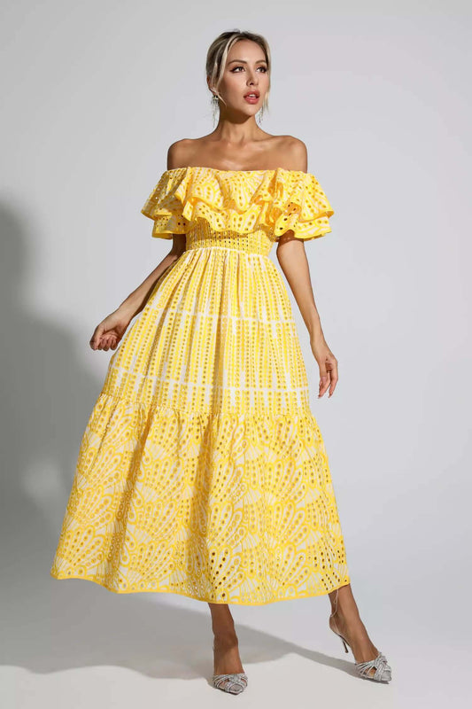 Vestido lazy verão bordado - Daniele