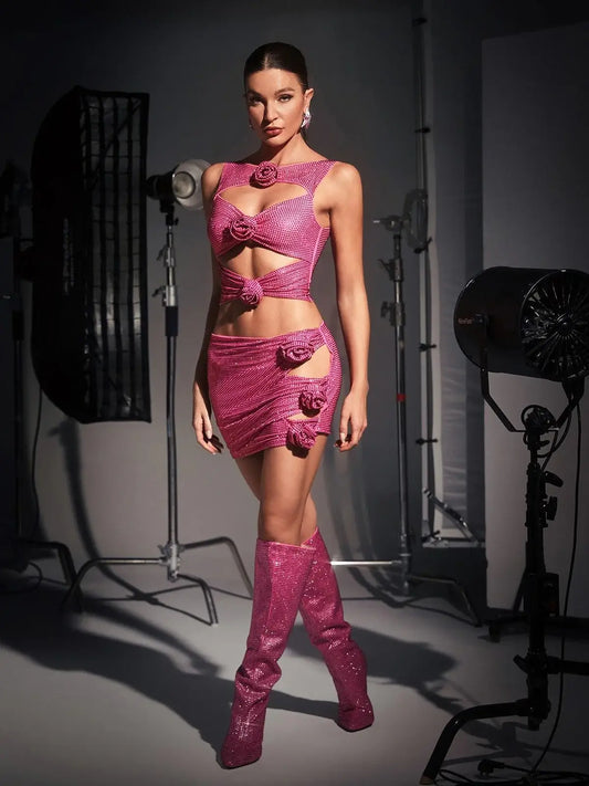 Conjunto de flores 3D luxo - Mira