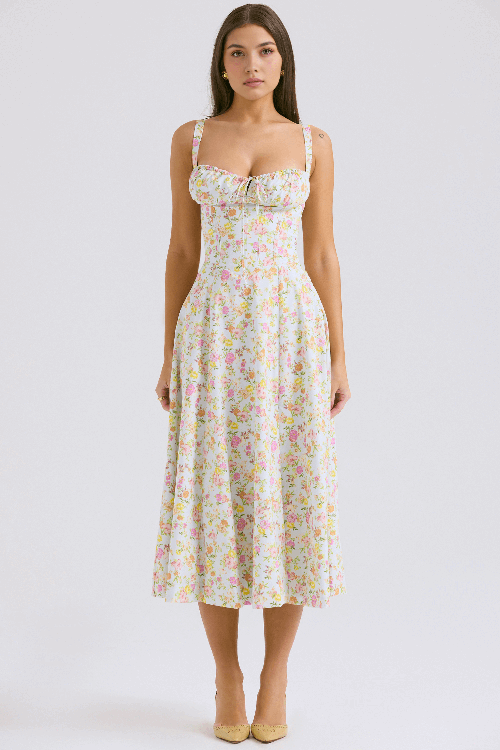 Vestido modelador estampa floral - Mayra