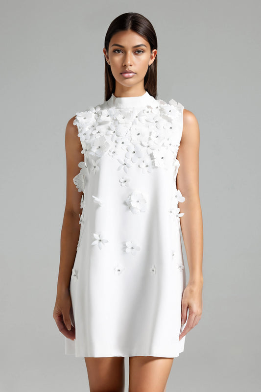 Vestido apliques de flor - Bexlei