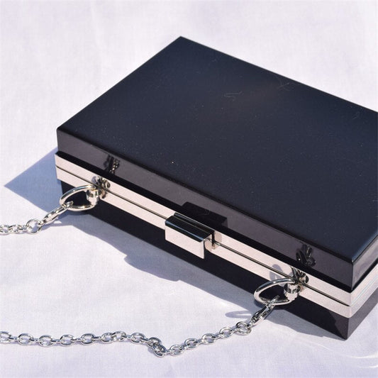 Bolsa em acrílico preto - Cora