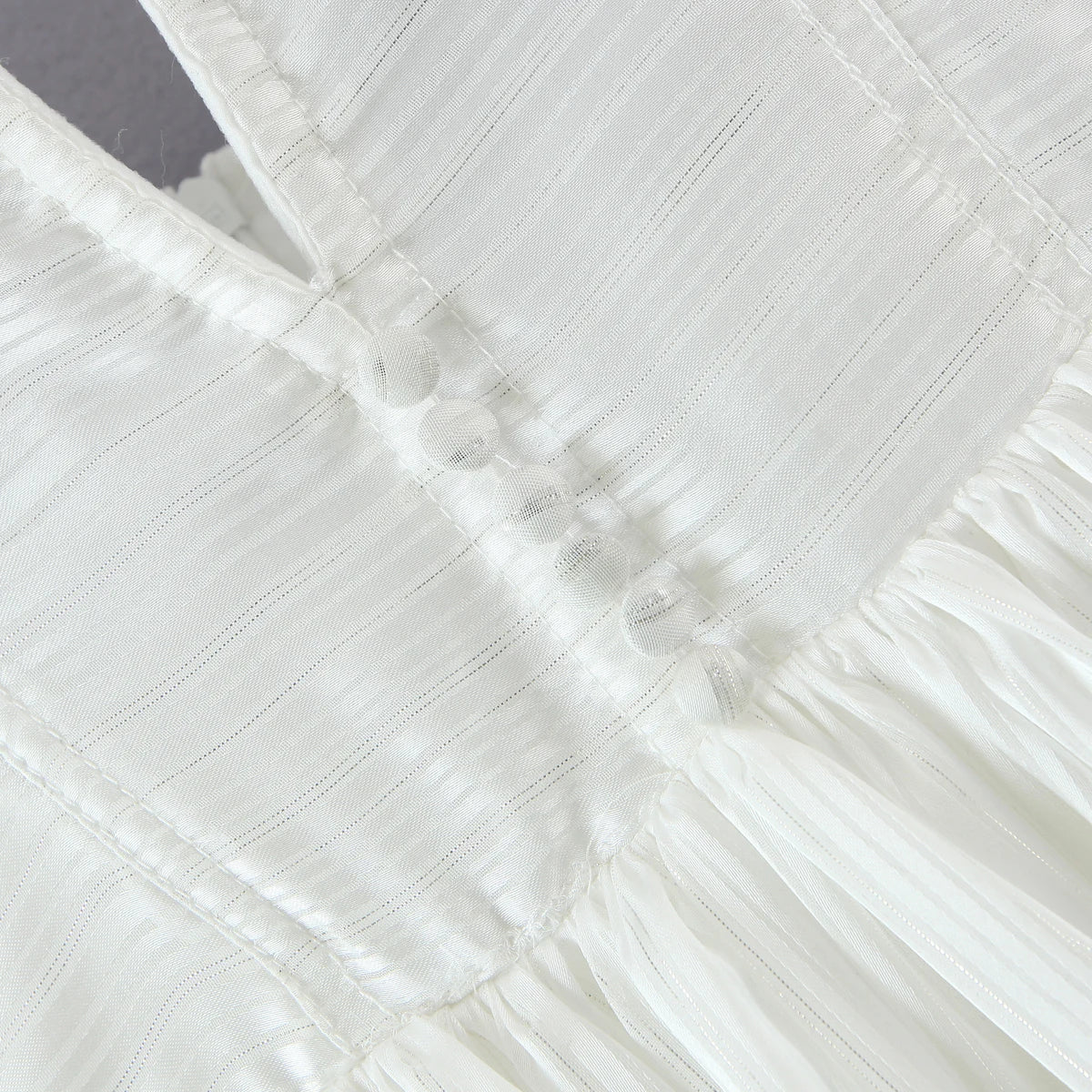 Vestido chiffon com babados - Felice