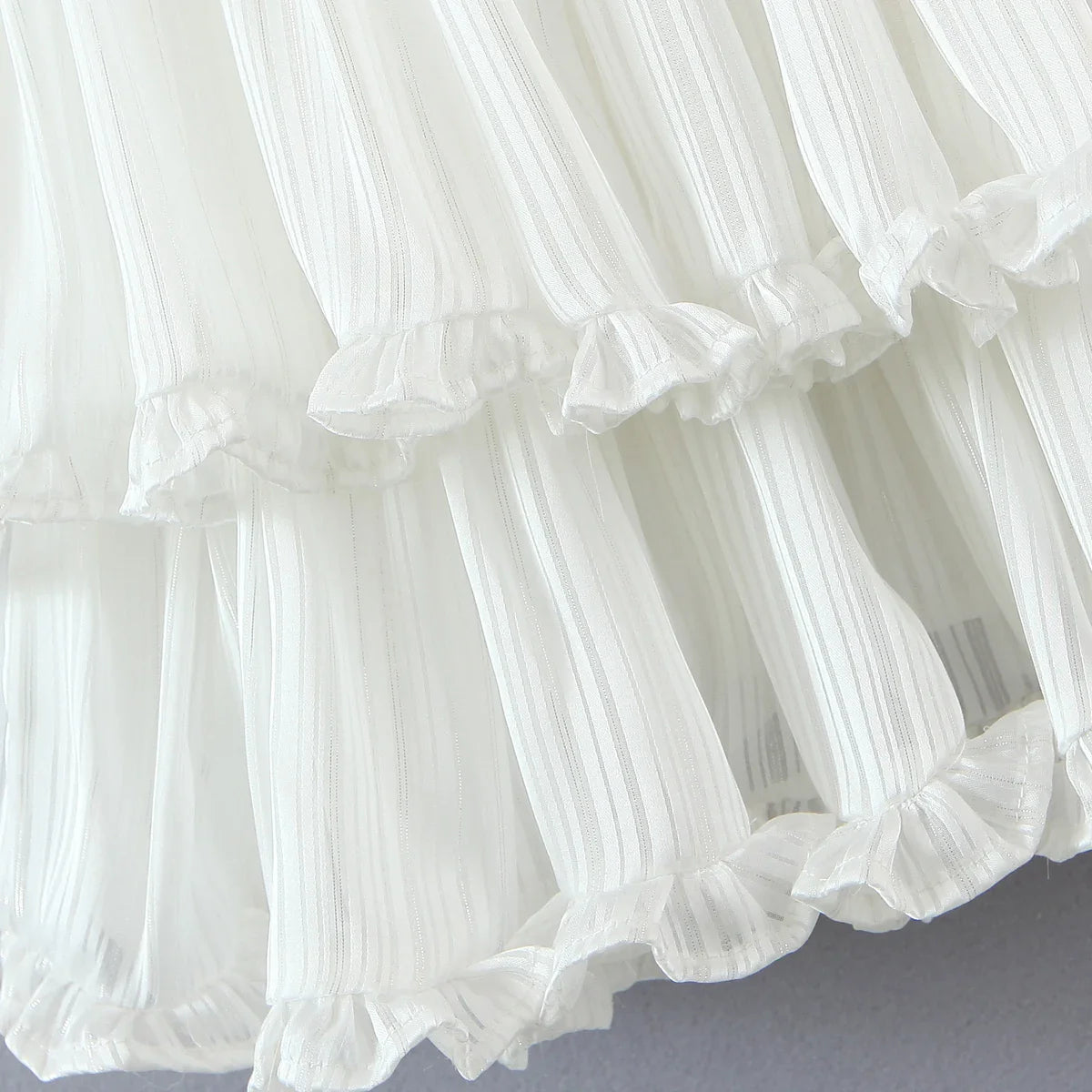 Vestido chiffon com babados - Felice