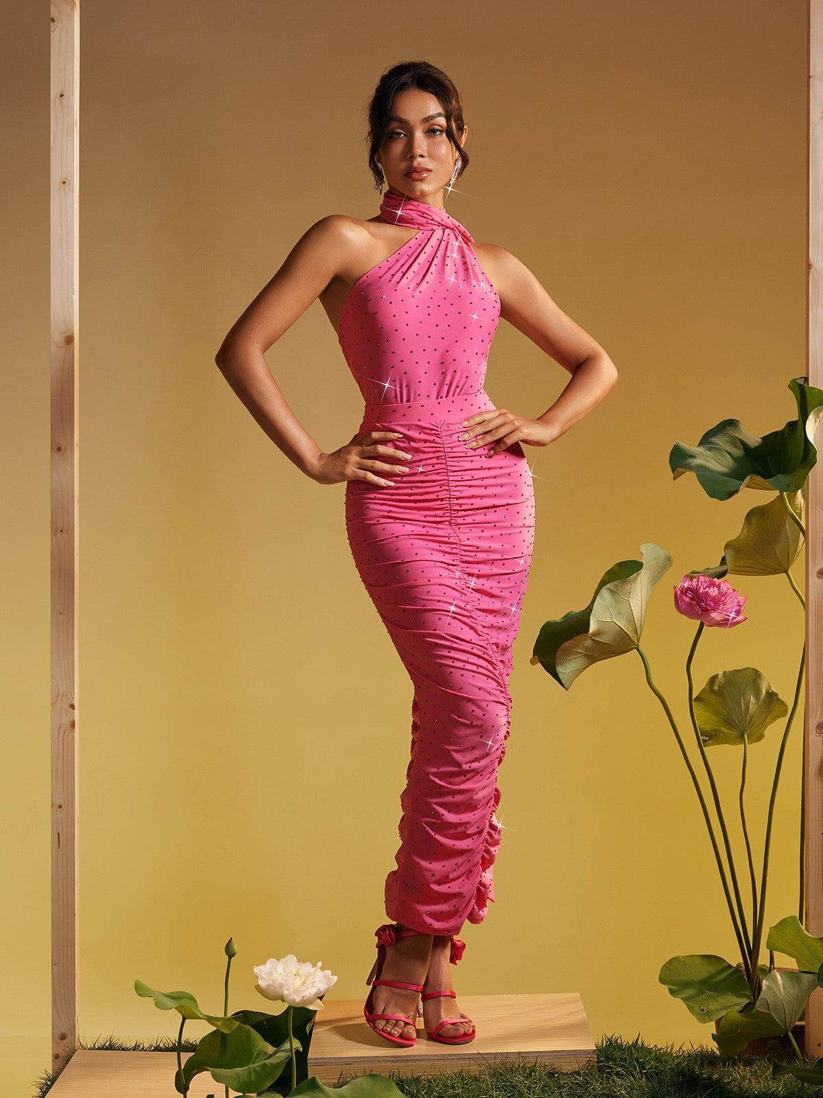 Conjunto plissado strass - Jana