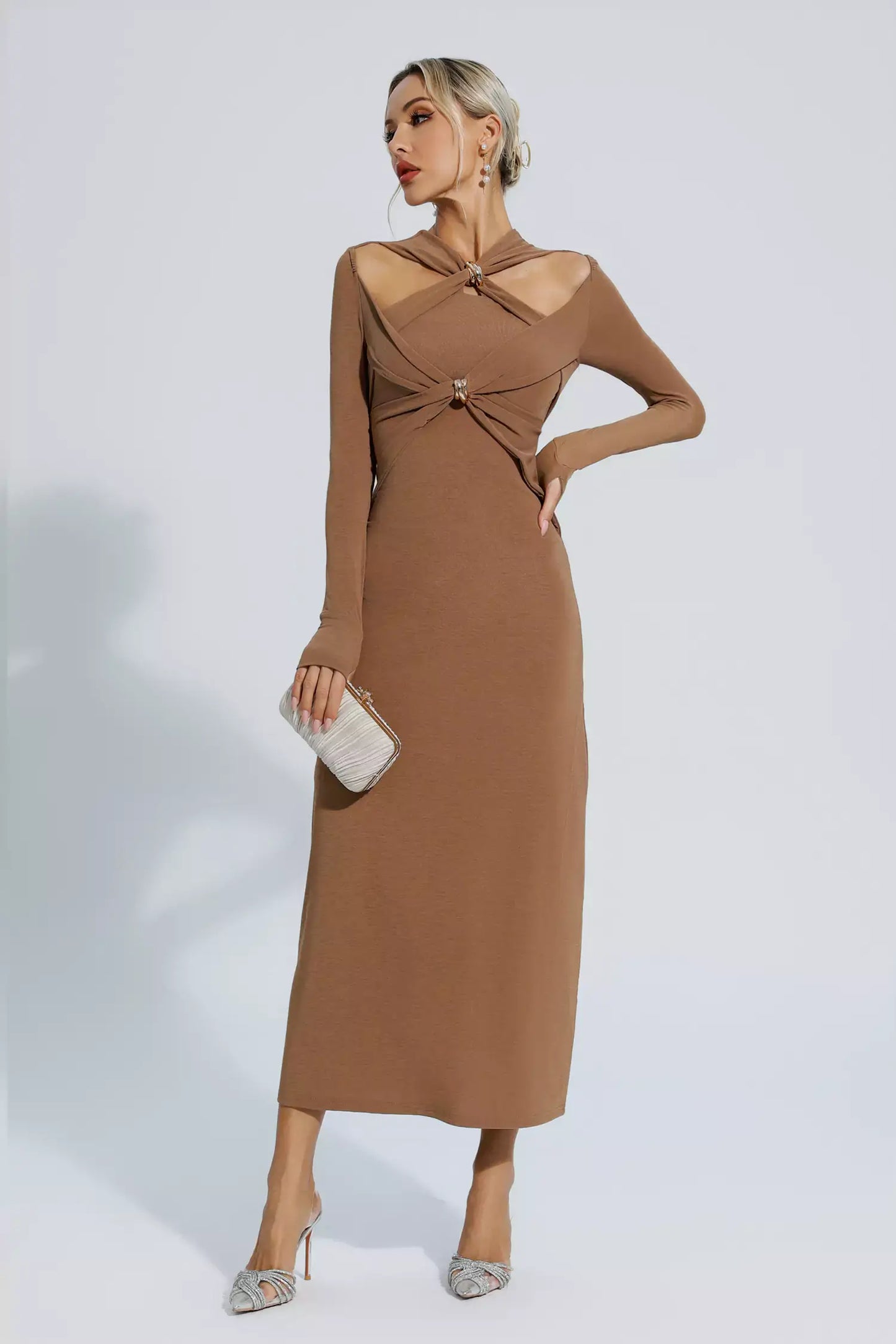Vestido de manga com recortes - Lizzie
