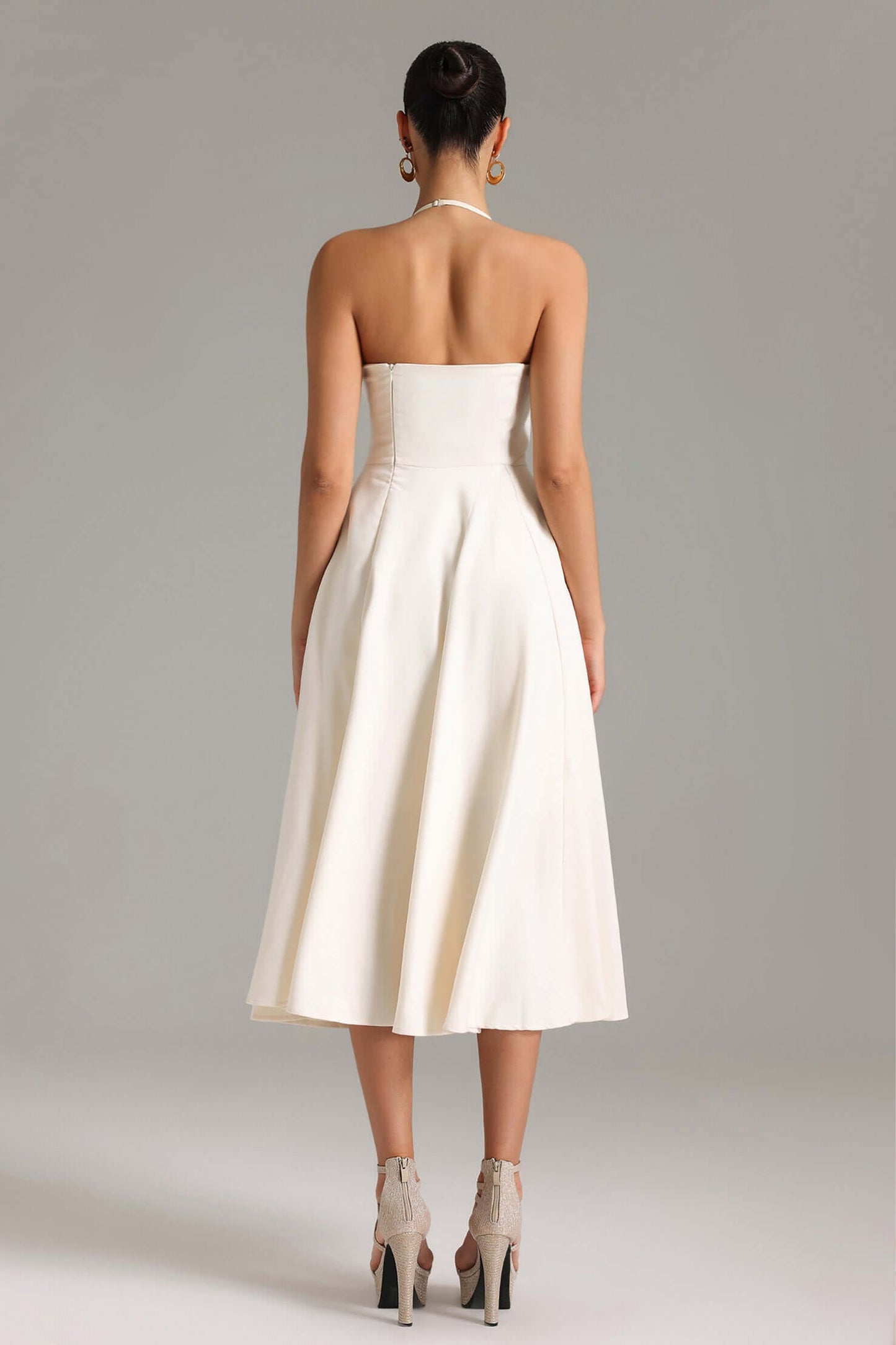 Vestido drapeado uma alça - Ruby