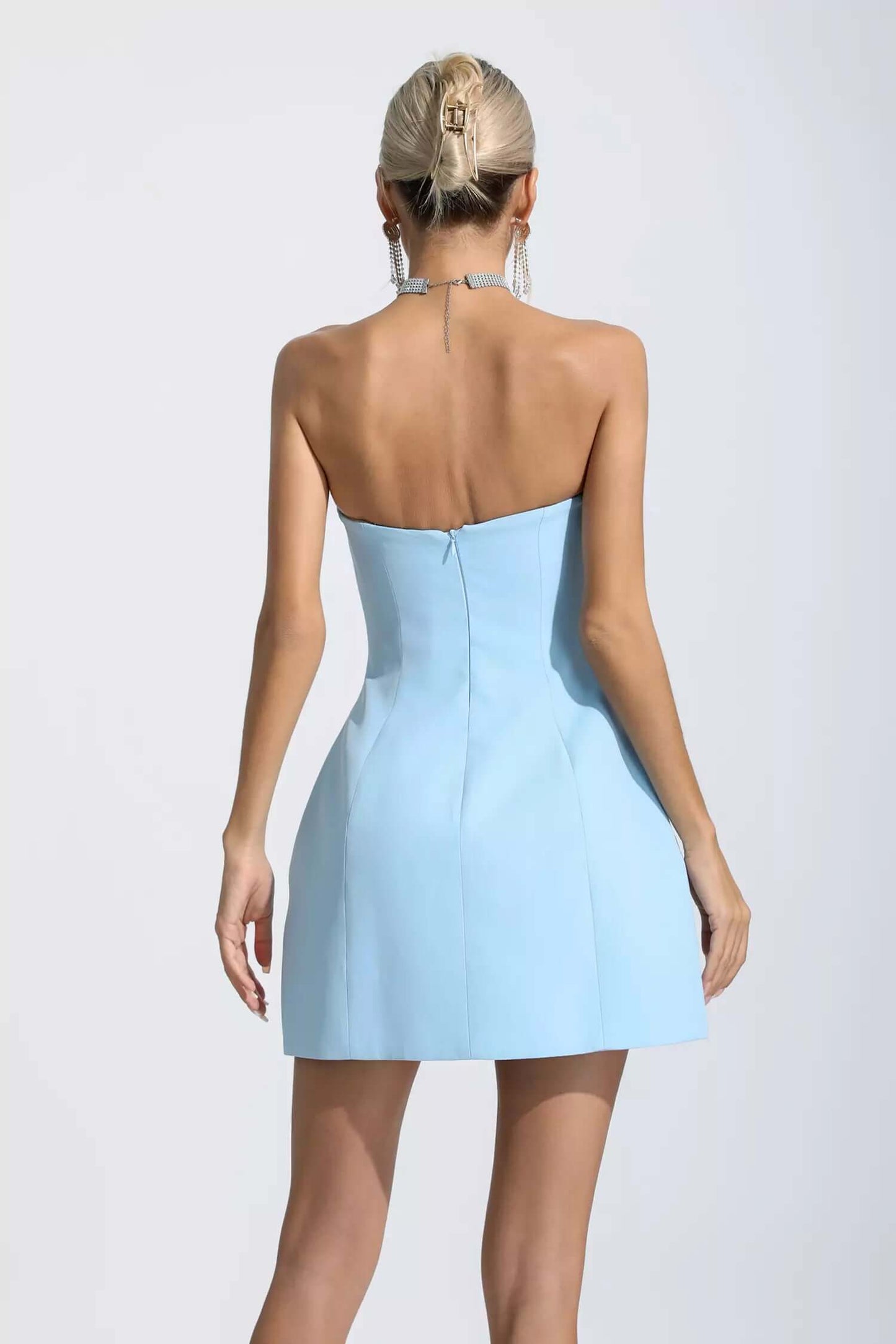 Vestido sem alças com flor - Lavinia