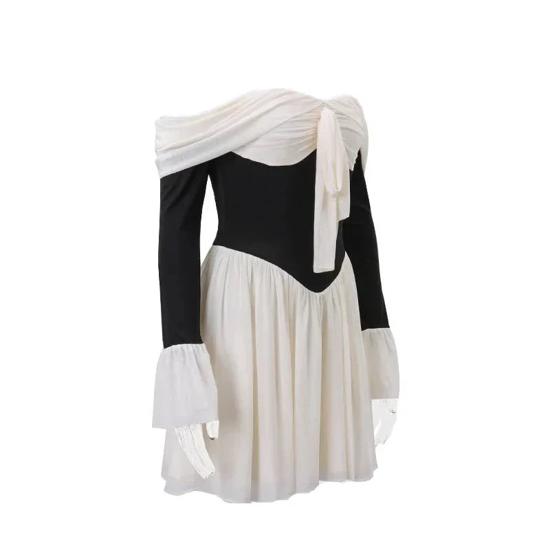 Vestido curto plissado - Zoe