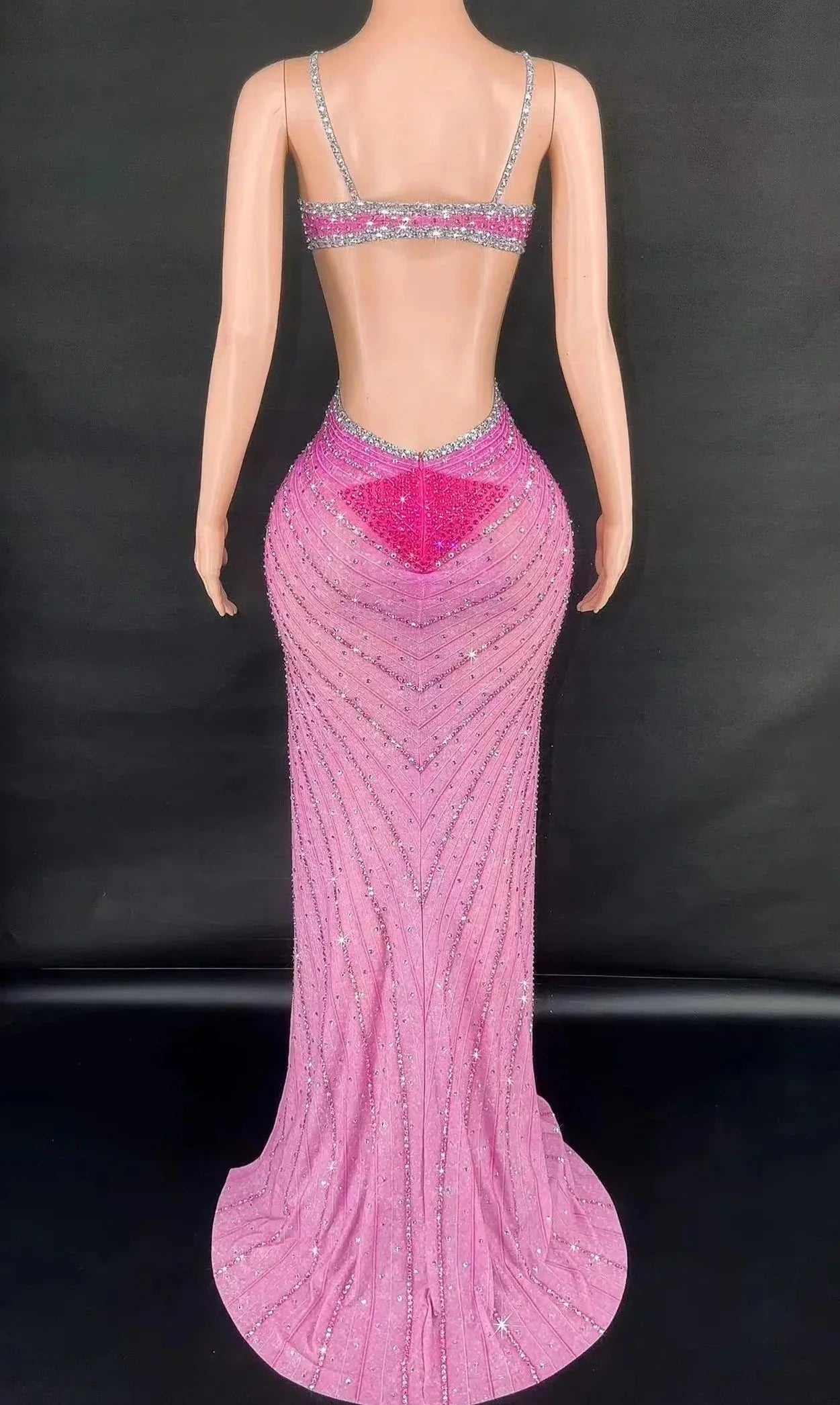 Vestido fenda pedraria - Bexlei