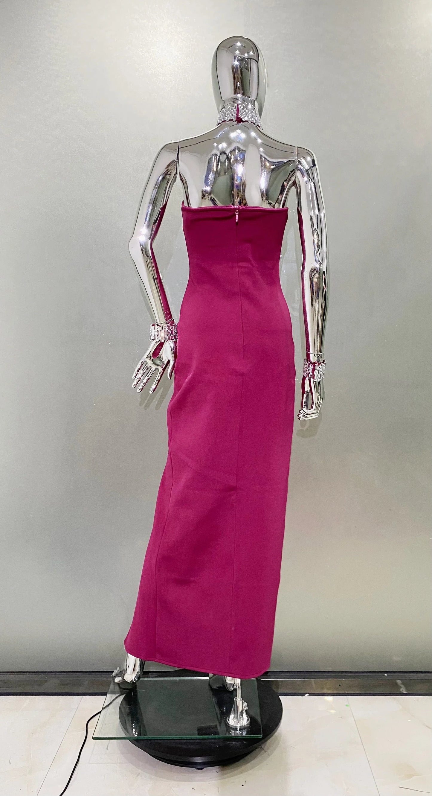 Vestido gargantilha de cristal - Renna