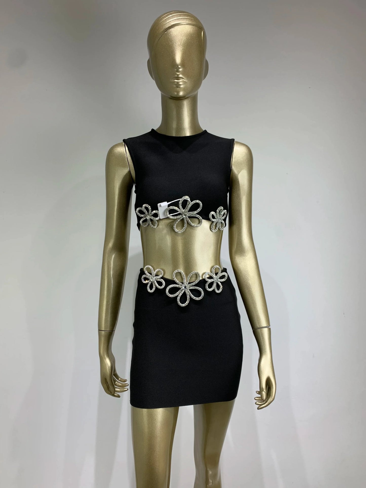 Conjunto flor de cristal - Pria