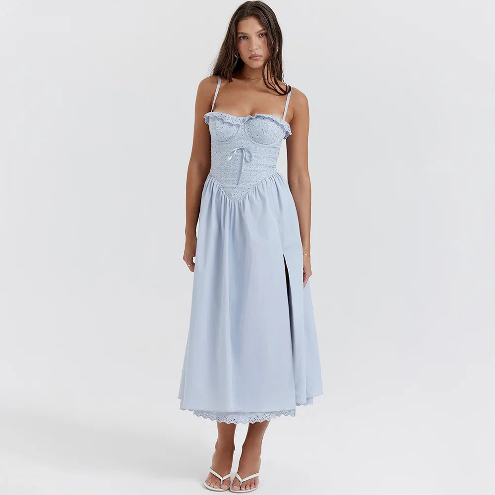 Vestido de lazy com fenda - Ohana