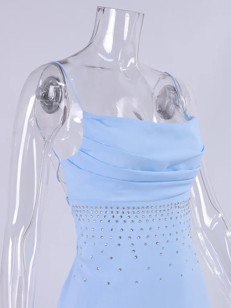 Vestido strass amarração - Nolah