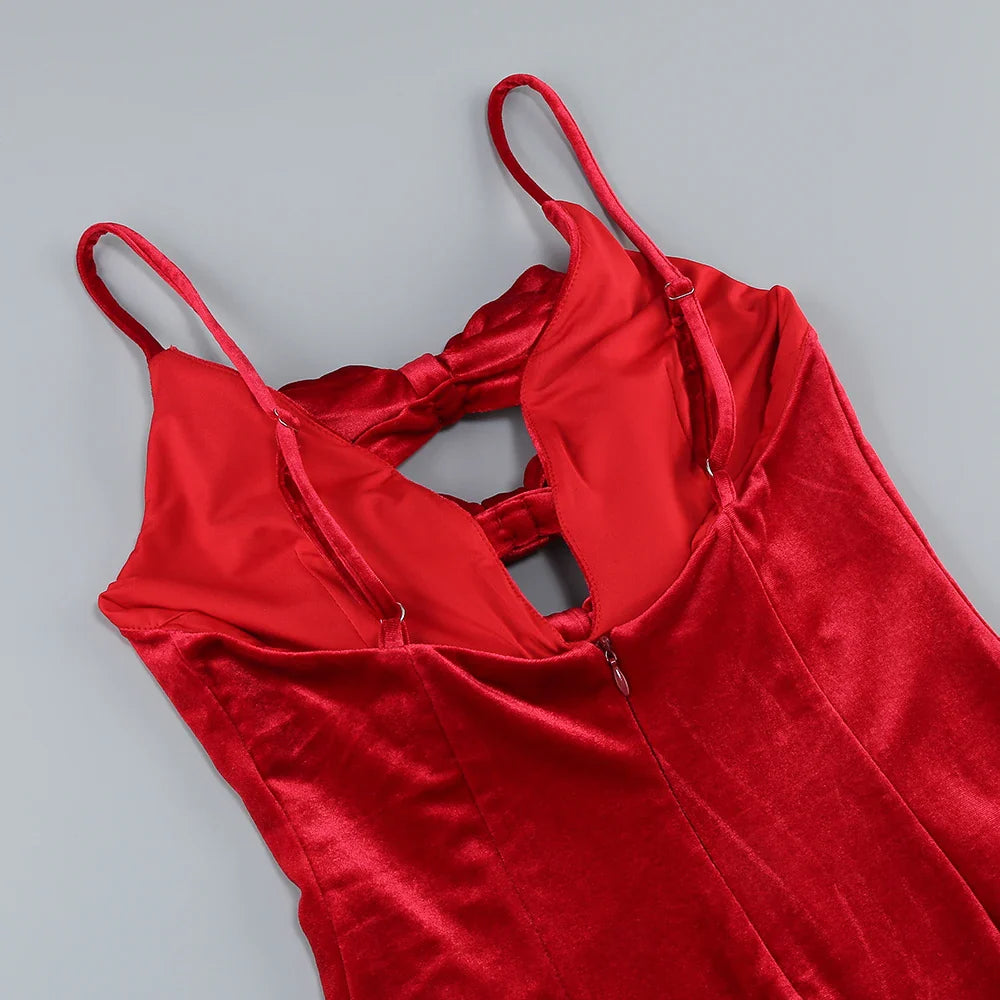 Vestido laços decote em V - Lavinia