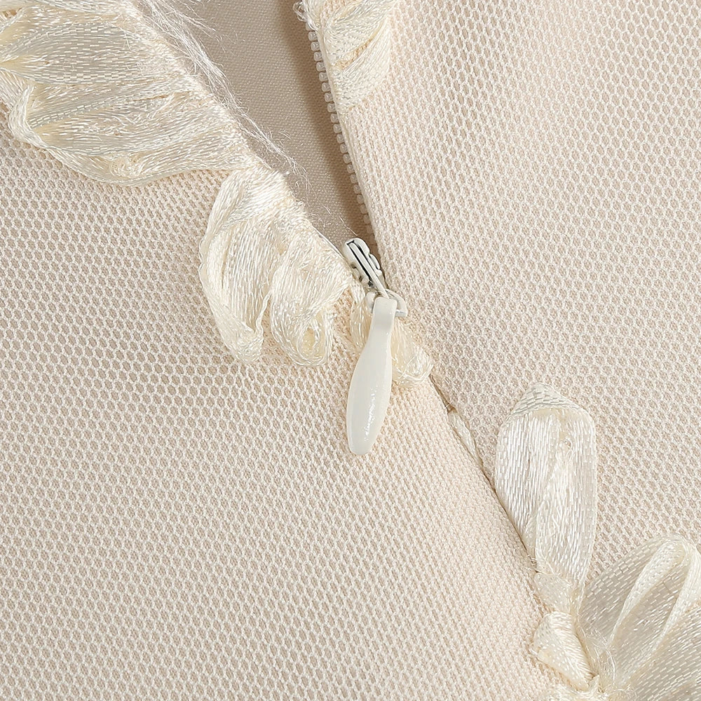Vestido bordado sem alças - Biana