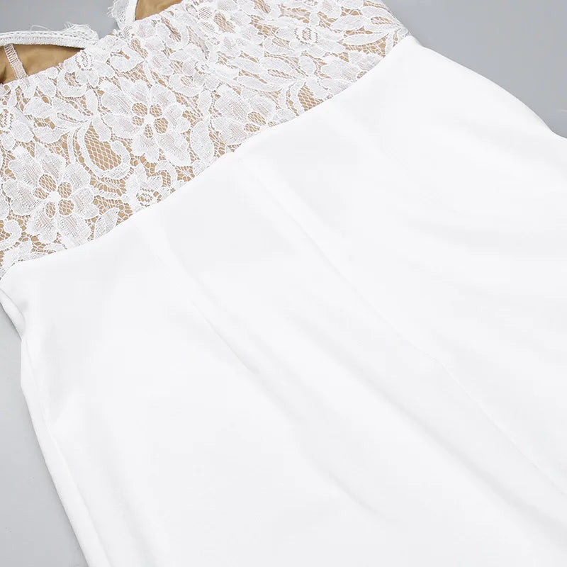 Vestido renda com babados - Helena