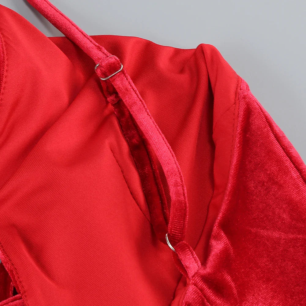 Vestido laços decote em V - Lavinia