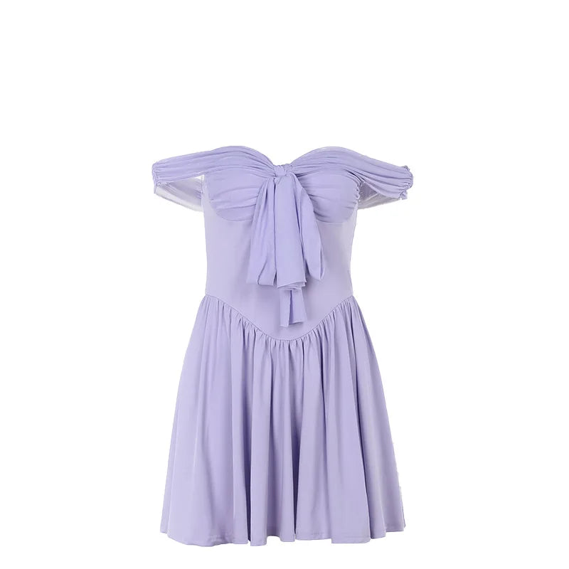 Vestido curto ombro a ombro - Danny