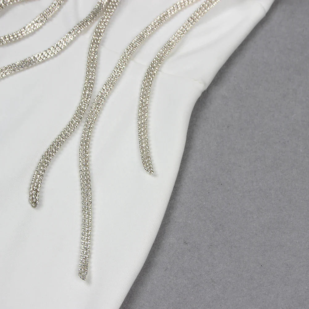 Vestido bandagem apliques - Beatrix