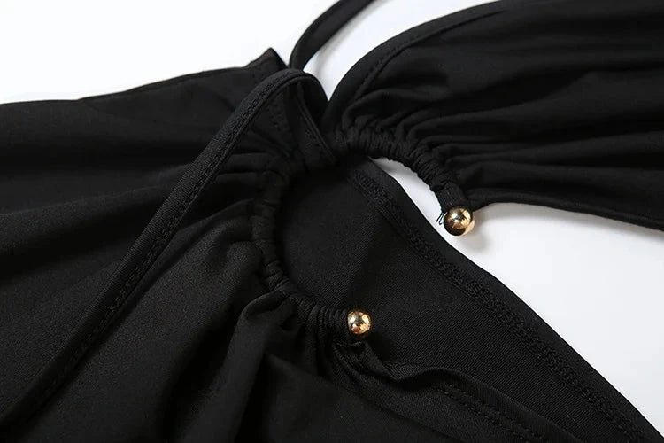 Vestido fenda um ombro só - Odarian