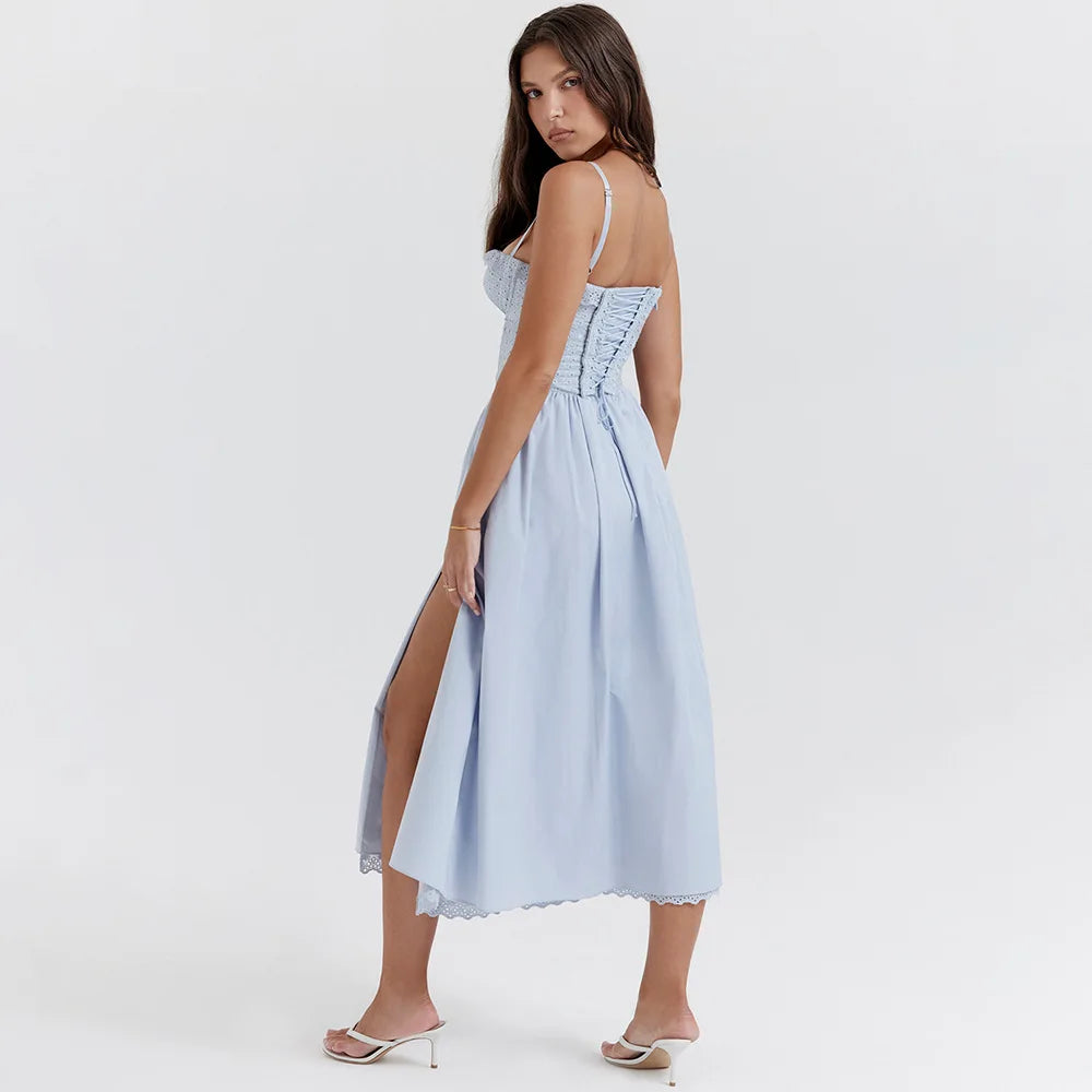 Vestido de lazy com fenda - Ohana