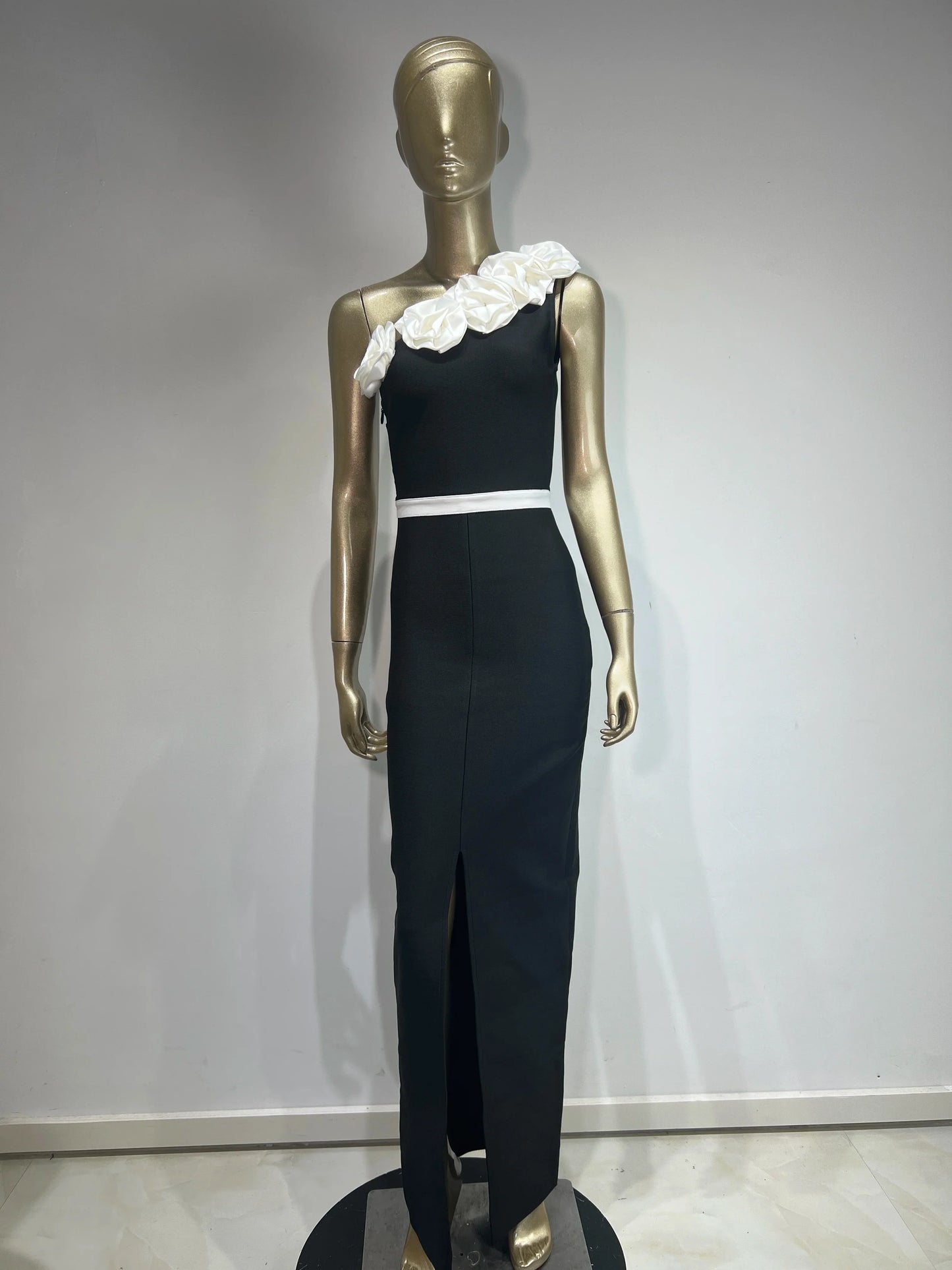 Vestido floral um ombro - Felicia
