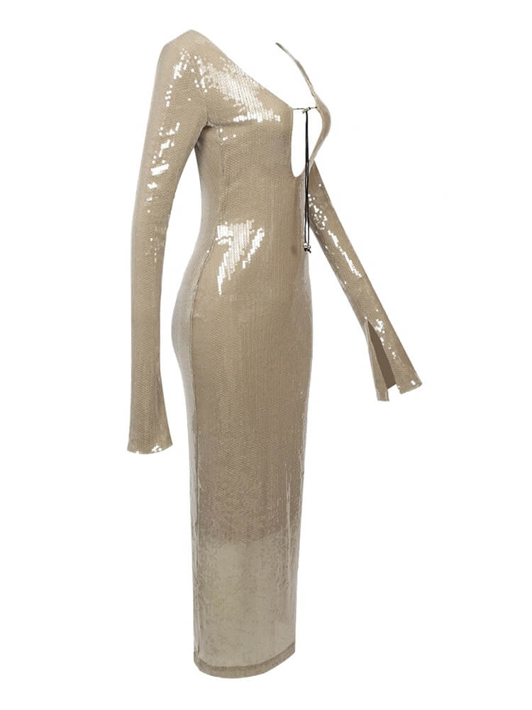 Vestido com decote profundo - Cherie
