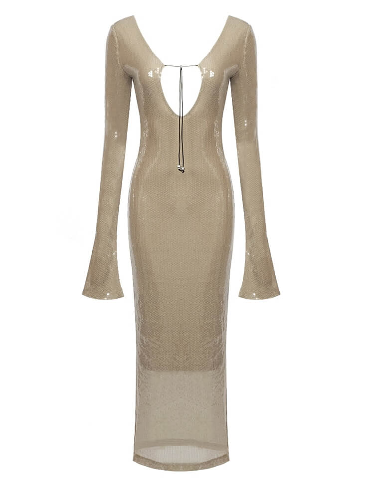 Vestido com decote profundo - Cherie