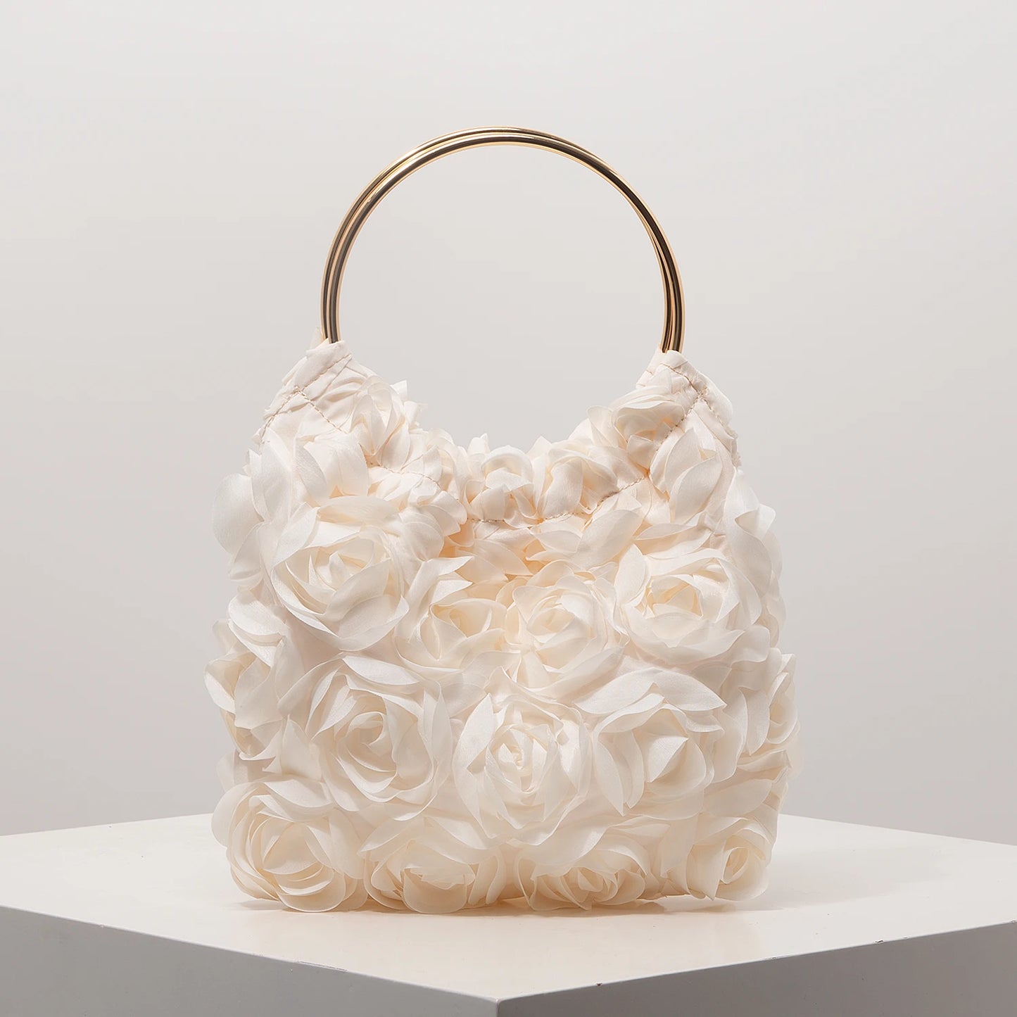Bolsa luxuosa flor de rosa - Alana