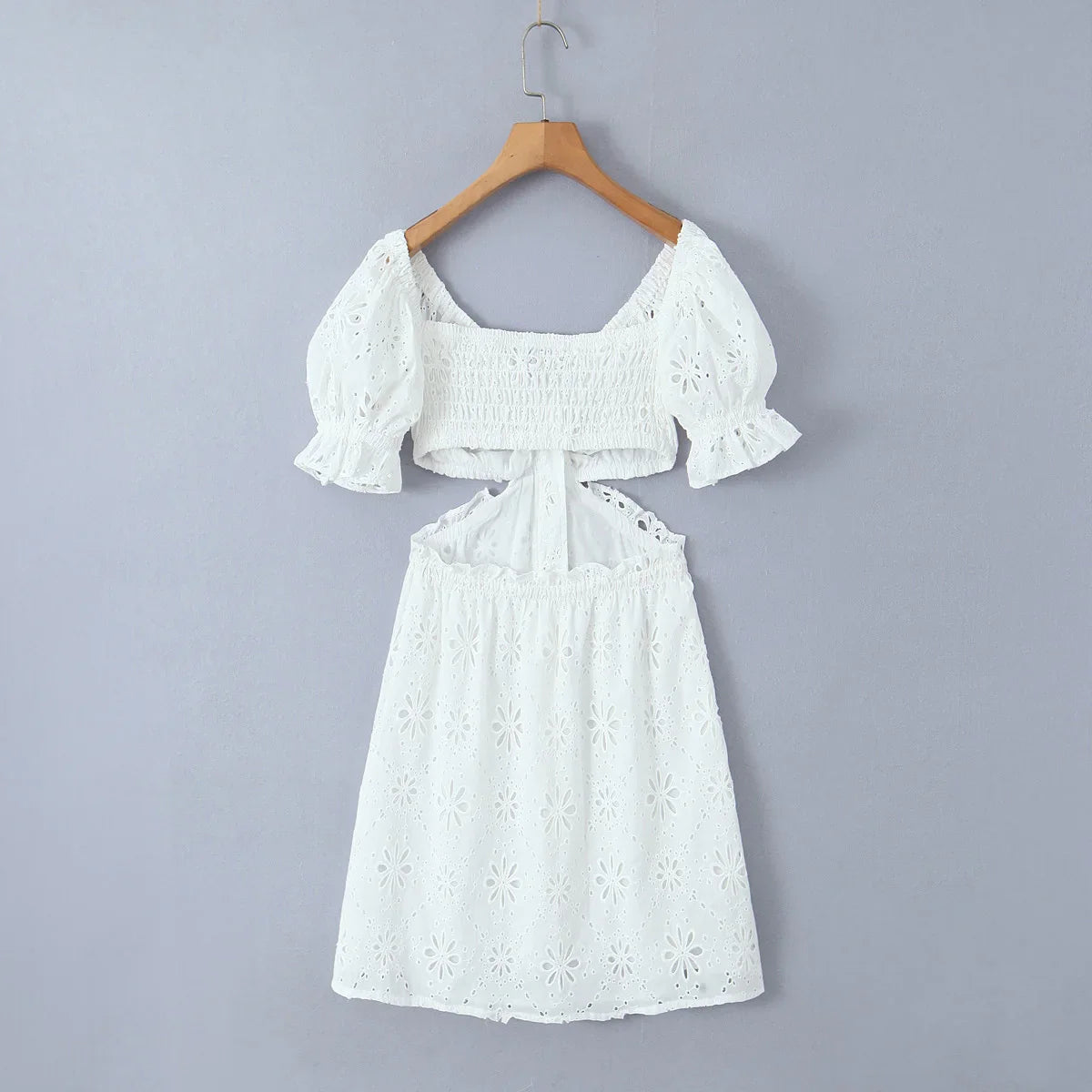 Vestido de renda fora do ombro - Lian