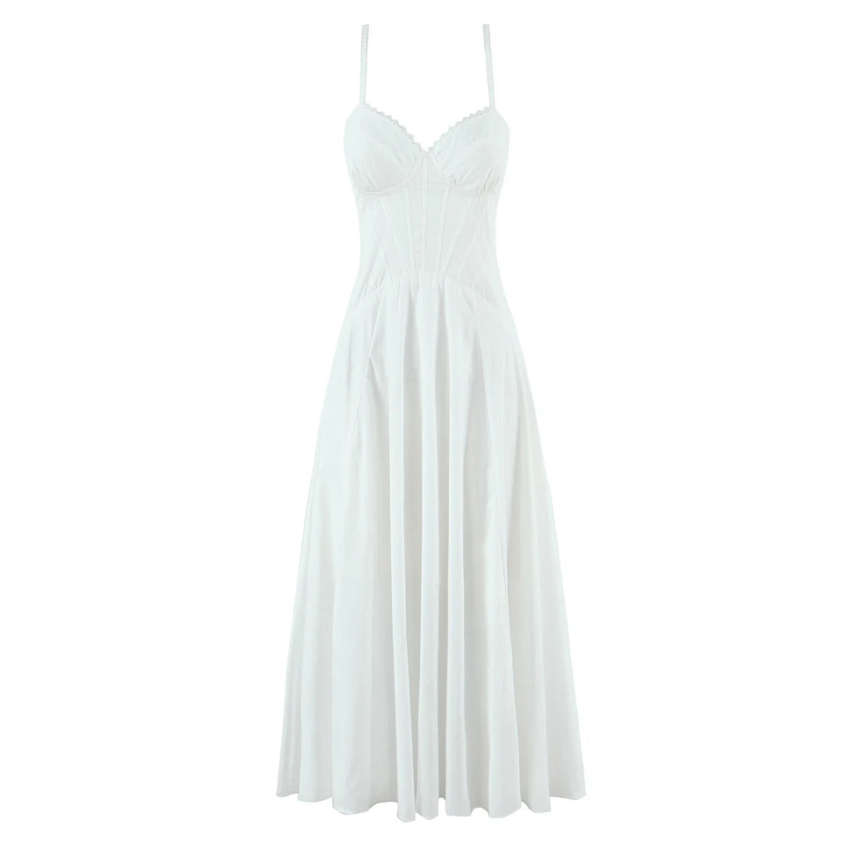 Vestido corset floral de alças - Tilia