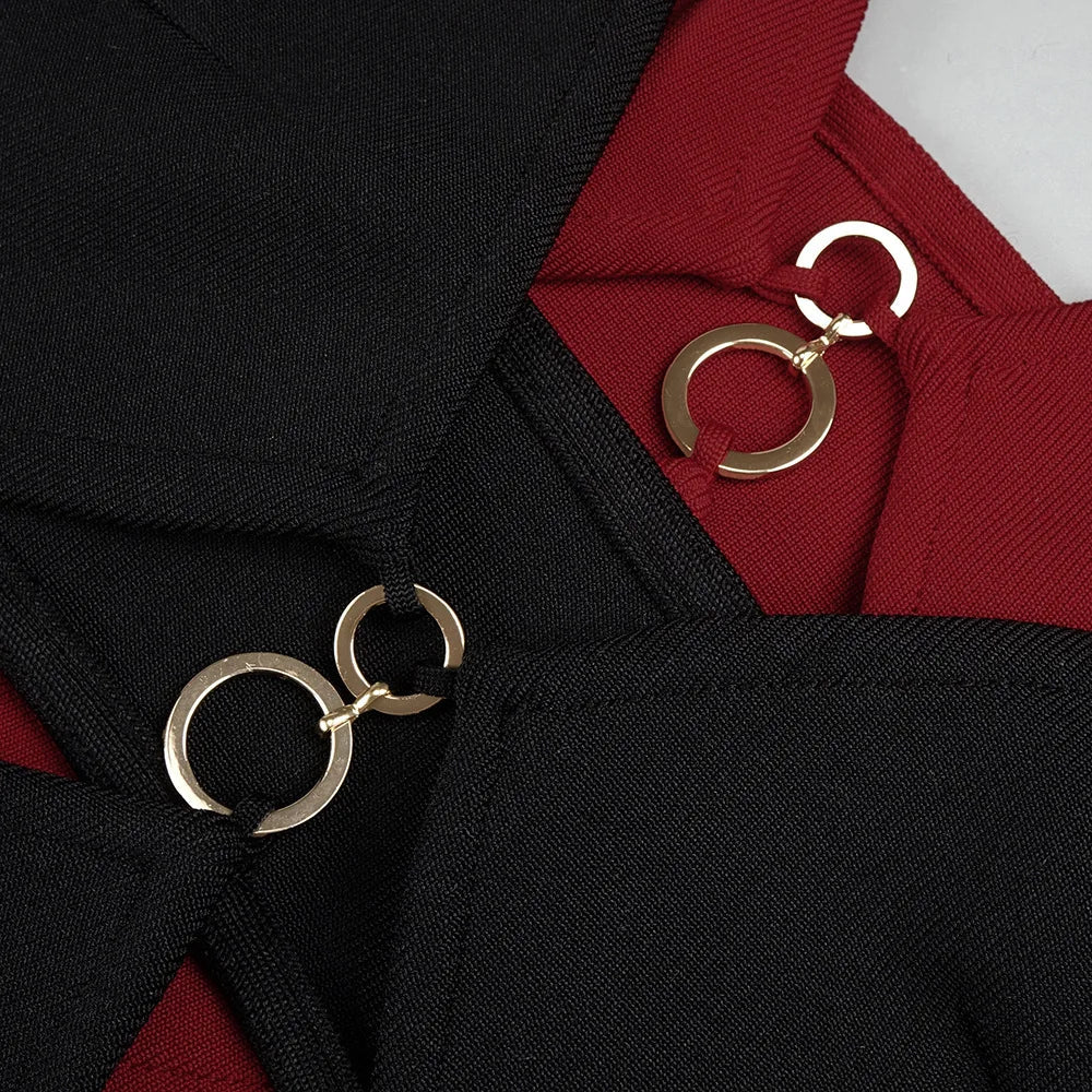 Vestido recortes e costas nuas - Aura