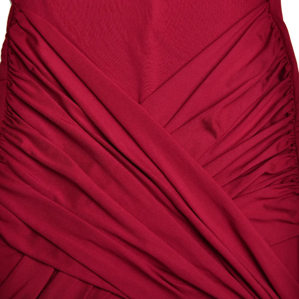 Vestido justo gola alta e manga - Judy