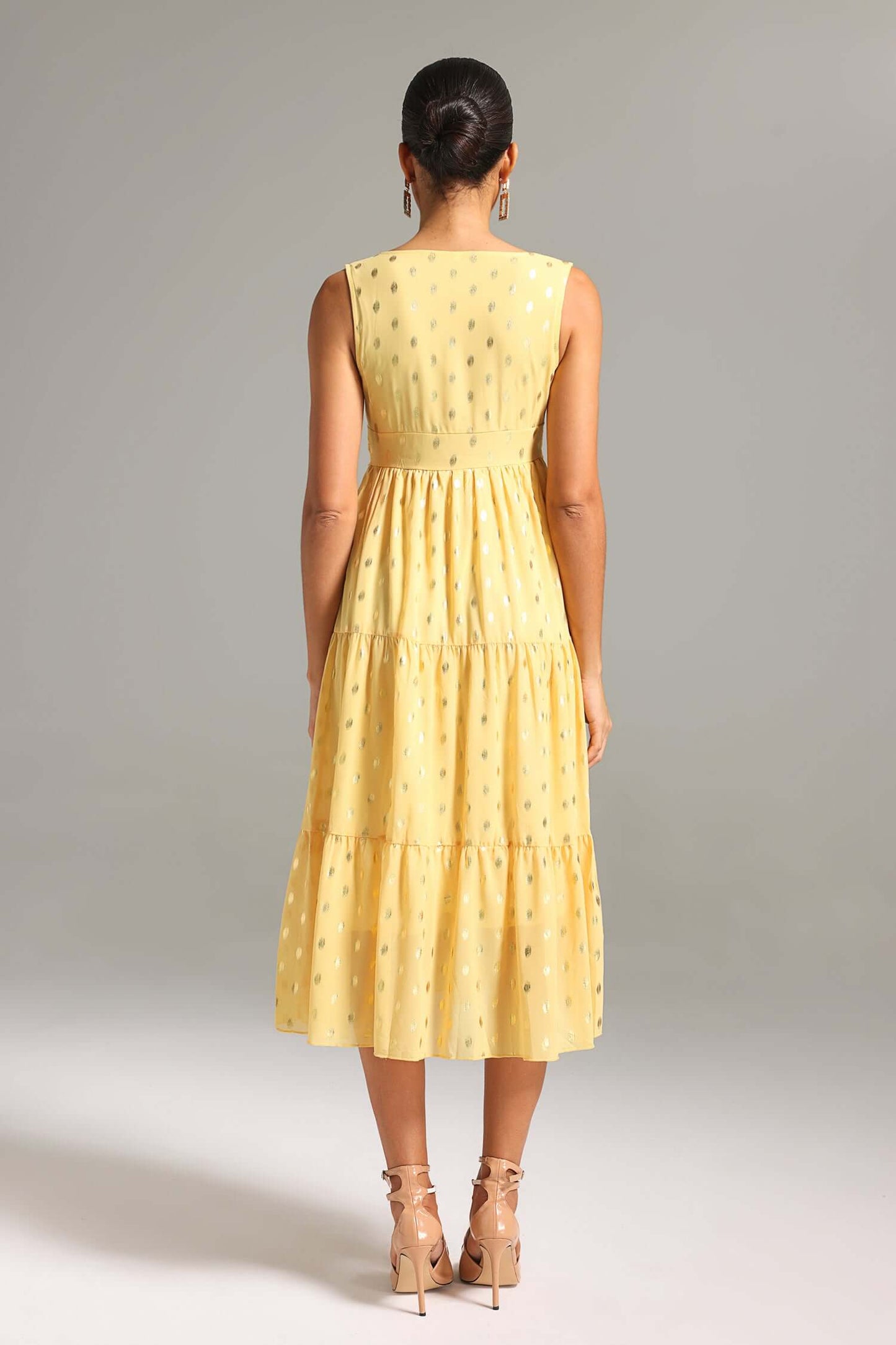 Vestido boho decote em V - Crystal