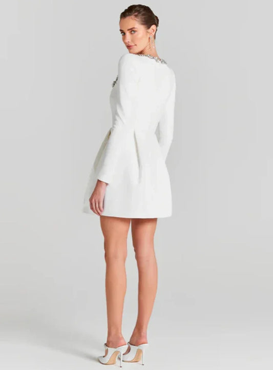 Vestido de manga apliques - Akata