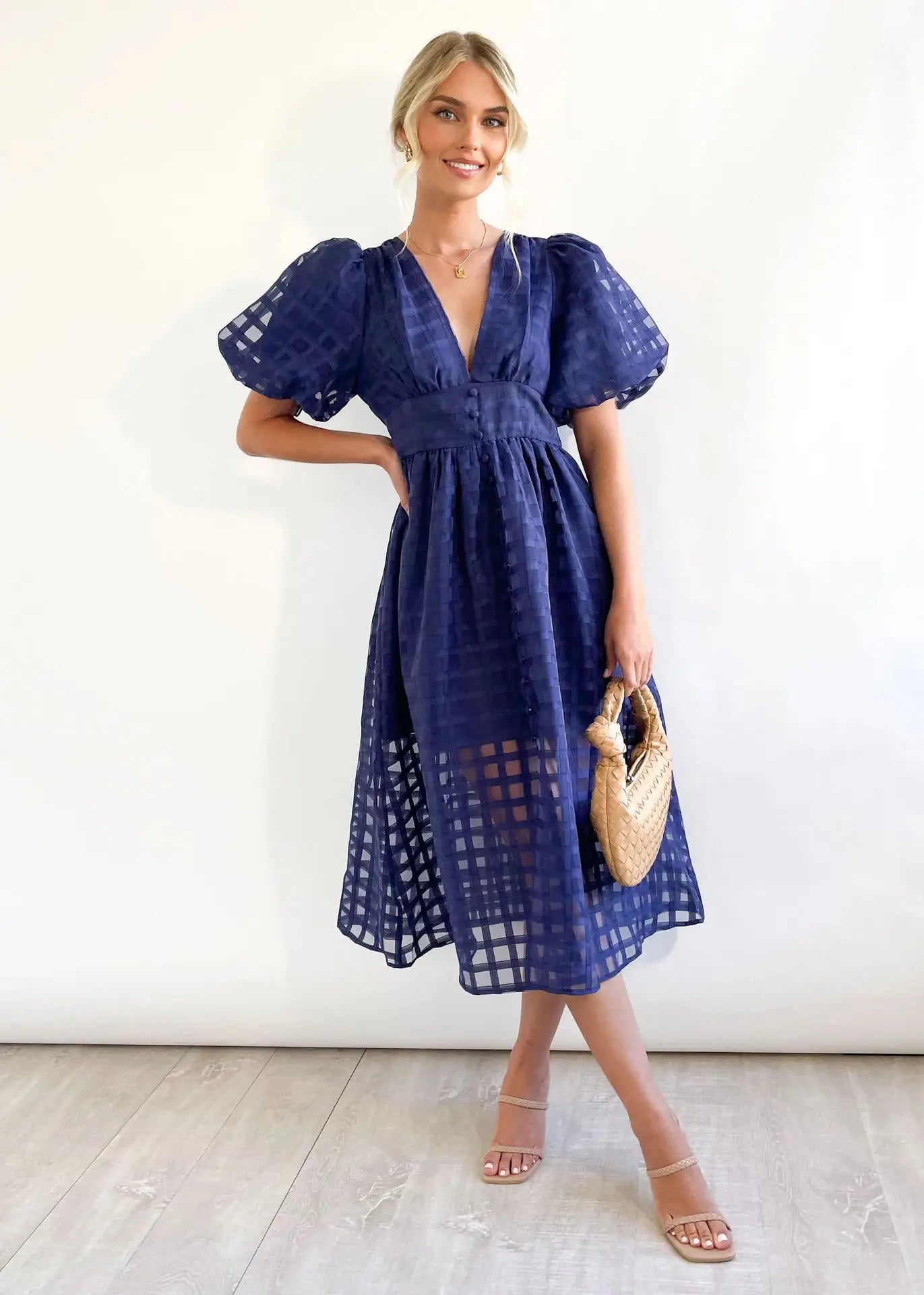 Vestido manga lanterna - Betty