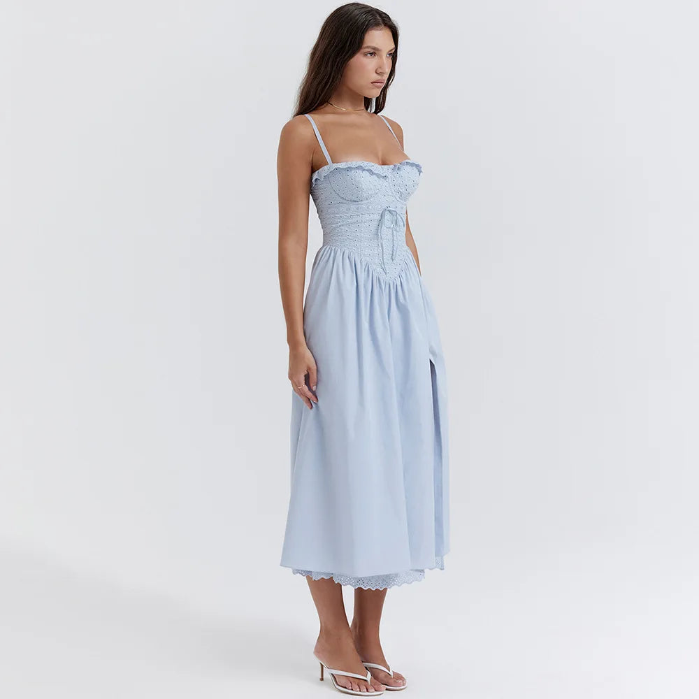 Vestido de lazy com fenda - Ohana