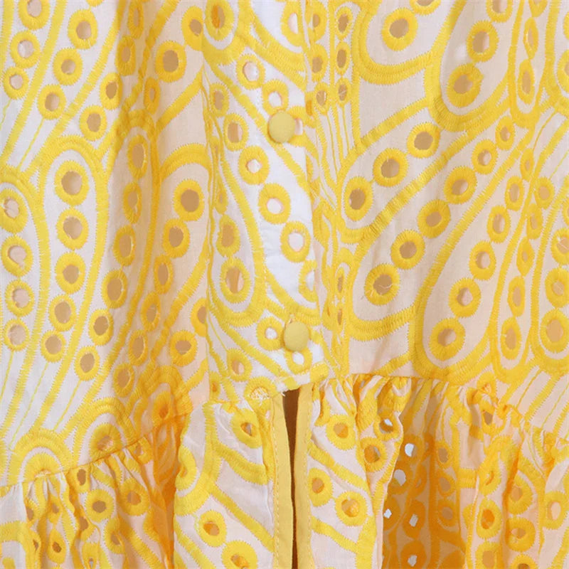 Vestido de lazy vazado - Natalie