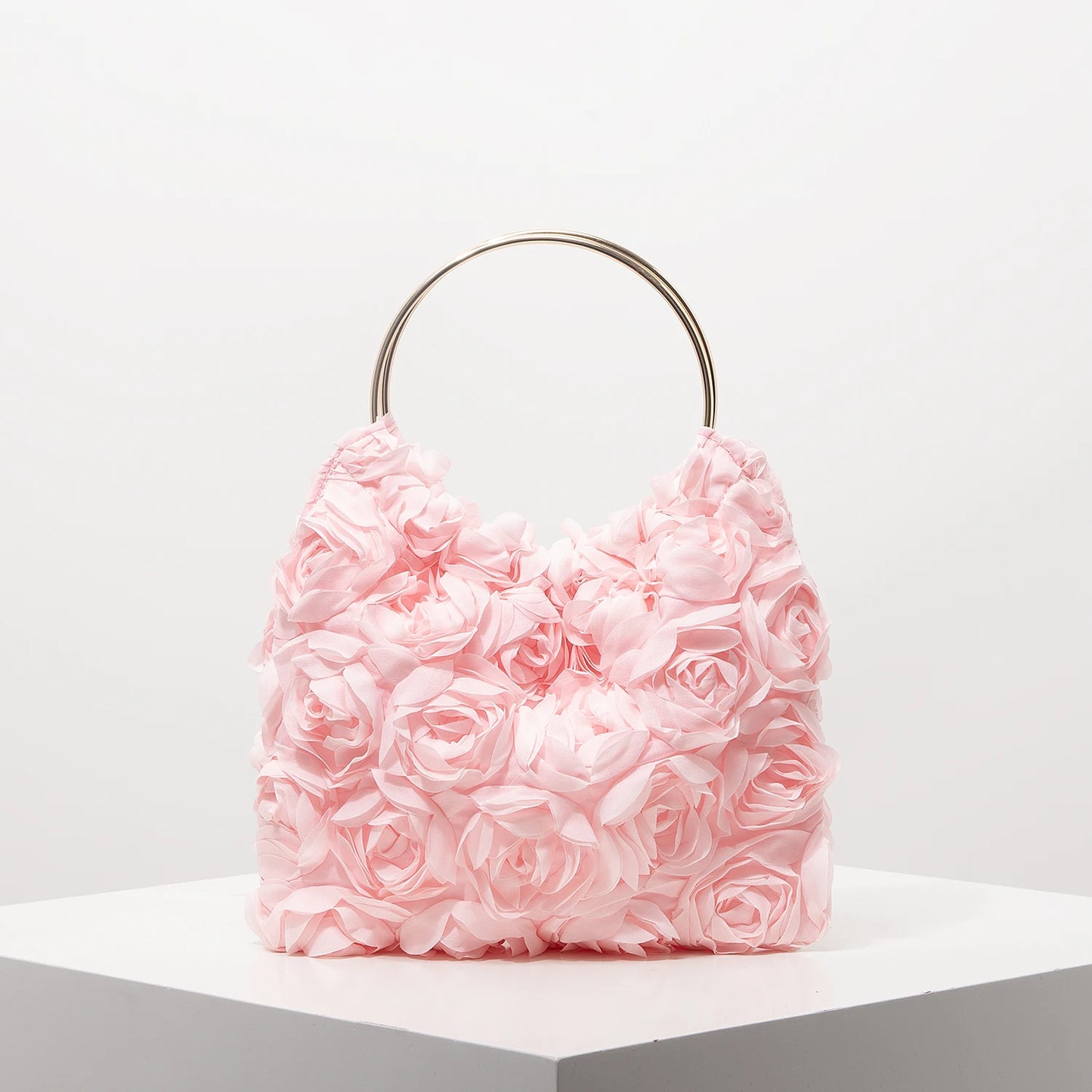 Bolsa luxuosa flor de rosa - Alana