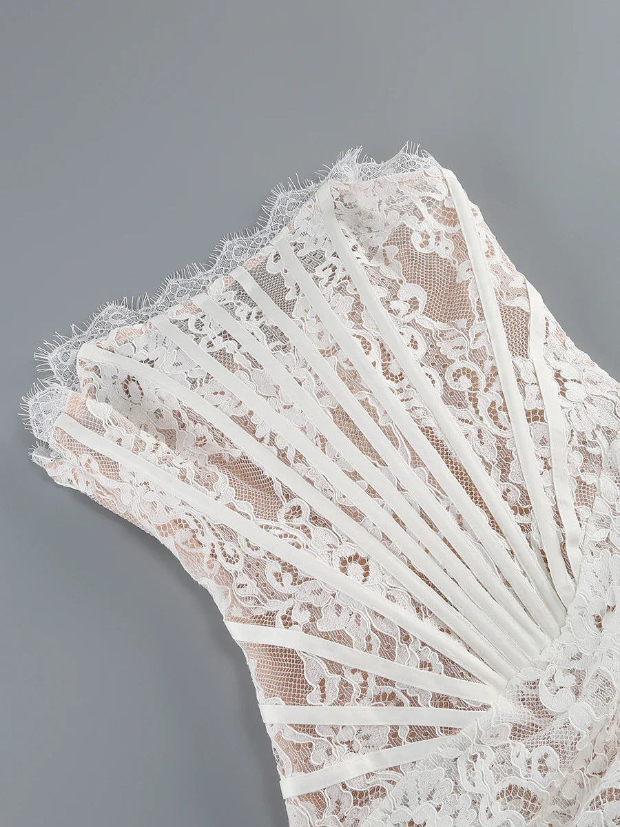 Vestido renda sem alças - Giorgina