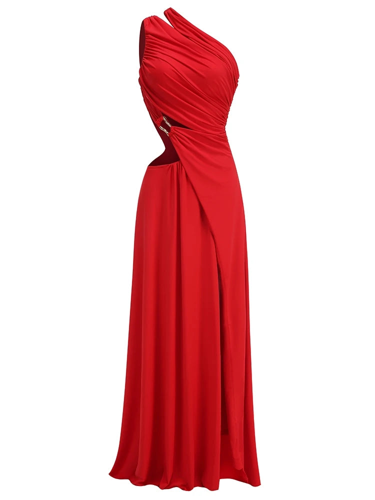 Vestido um ombro só assimétrico - Duda