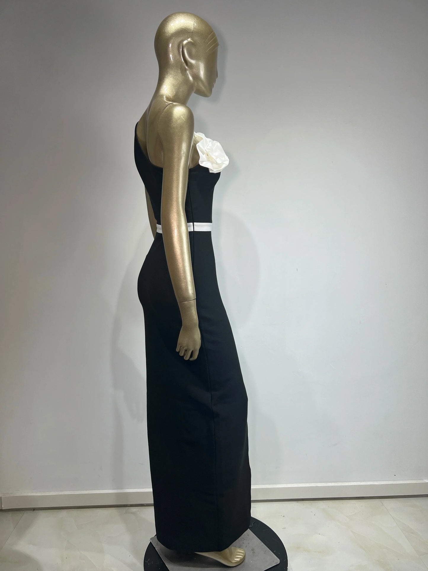 Vestido floral um ombro - Felicia