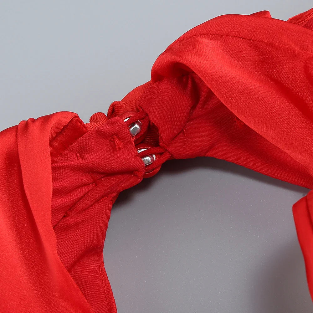 Vestido com decote torcido - Katja