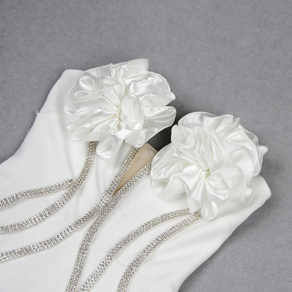 Vestido bandagem apliques - Beatrix
