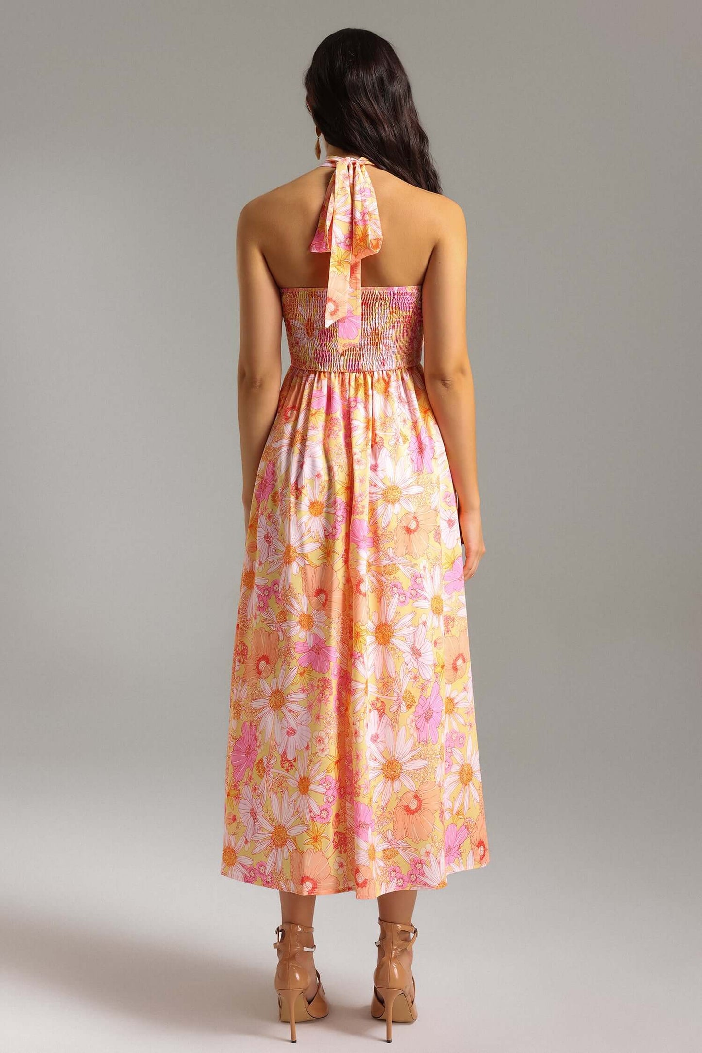 Vestido estampado frente única - Hilia